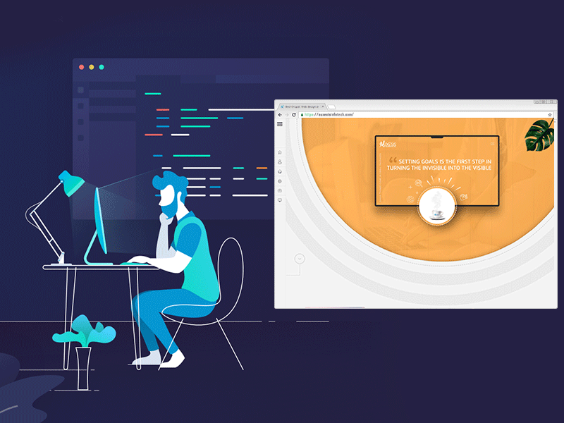 A side view of a plate of figs and berries.